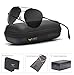 LUENX Aviator Sunglasses Men Women Non-Mirror Polarized UV400 Metal Frame 60MM (9-Black, 60)