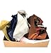 Genuine Leather Scraps Assortment, Mixed Colors, Sold by Pound, Premium Full Grain Leather Pieces (3.0, Pounds)