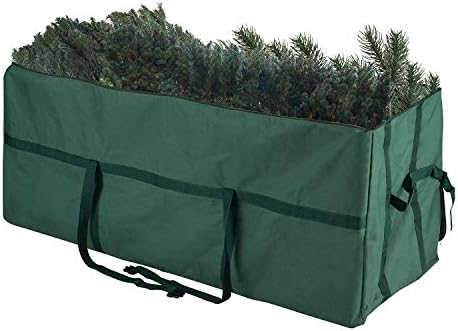 83-DT5030 Heavy Duty Canvas Christmas Storage Bag Large for 9 Foot Tree, Green