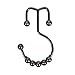 Moldiy Antique Shower Curtain Rings Stainless Steel Rustproof Shower Curtain Hooks with Mills Metal Double Glide Oil Rubbed Bronze for Bathroomm Shower Rods Curtains American style, Set of 12