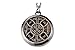 Wild Essentials Celtic Cross Aged Brass Essential Oil Diffuser Nickel Free Alloy Locket Pendant with 24 inch Chain, 6 Refill Pads, Customizable Color Changing Perfume Jewelry for Aromatherapy