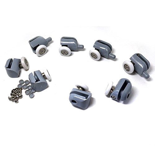 8 Shower Rooms Cabins Roller &Shower Door Enclosures Rollers Runners Wheels Pulleys (20MM-27MM) (Roller diameter 25MM) - Thumbnail 6