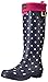 Joules Women's Welton Rain Boot Socks, Ruby, Medium