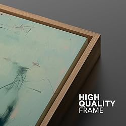MUDECOR Framed Canvas Print Wall Art Set Soft Aqua