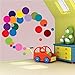 Polka Dots Wall Decals- Vinyl Wall Decal Dots Removable -Wall Decor Stickers Wall Dots for Bedroom Living Room Kids Boys and Girls