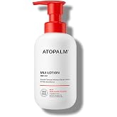 ATOPALM MLE Lotion 300ml 10.1 Fl Oz for Sensitive Skin, 48 Hours Long Hydration with Ceramide, Long-Lasting Moisturizing Baby Lotion, Strengthening Skin Barrier, Redness-Relief, Korean Skincare