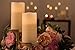 Enchanted Spaces Set of 12 Ivory 3x6 Wax Remote Controlled Battery Operated Flickering Candles with Remote and Batteries (Ivory, 12pk)