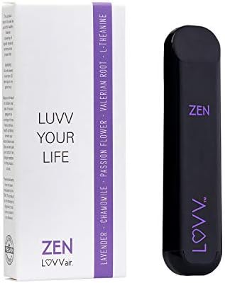 ZEN Portable Aromatherapy Diffuser, Personal Travel Pen - Breathe Natural Lavender, Chamomile, Passion Flower with Valerian Root & L-Theanine for Calming Relaxation & Stress Relief