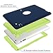 Hocase for iPad 2/3 / 4 Case 9.7”, Rugged Slim Shockproof Silicone Protective Case Cover for 9.7 iPad 2nd / 3rd / 4th Generation （2011-2012 Models） - Navy Blue/Lime Green