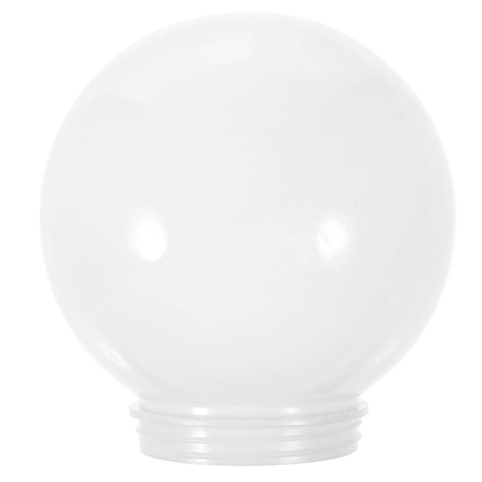 CAXUSD Globe Lamp Shade Acrylic White Post Mount Ball Light Cover for Outdoor Wall Fixtures Patio Porch Ceiling Lighting Replacement