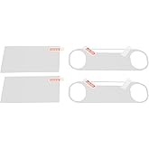 for PS VITA 2000 Screen Protector, 2Pcs 9H Tempered Glass Front Screen Protector and 2Pcs HD Clear PET Back Screen Film for P