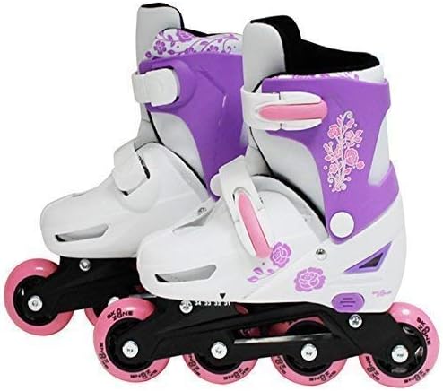 SK8 Zone Girls Pink Roller Blades Inline Skates Adjustable Size Childrens Kids Pro Skating New