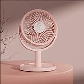 Shinebella 4 Speeds Small Desk Fan with Strong Airflow, Personal Portable Mini USB Fan, Quiet, 310 Degree Rotation, Detachable, Easy to Clean, Lightweight, 4 inch, for Bedroom, Desk, Home