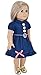 Ebuddy 3-sets Doll Clothes Party Dress Clothes For 18 inch American Girl Doll