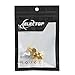 Electop F-Type Male to Female Right Angle Adapter RF Coaxial Connector Gold Plated(2 Pack)
