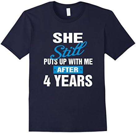 Men's 4 Years Anniversary Gifts - Funny Anniversary Gifts For Him 2XL Navy