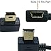 3.5mm Mic Adapter Extension Cable For GoPro HERO 3 HERO3+ HERO4, Mini USB 10 Pin Port, Gold Plating Interface port, Reducing Noise (Black)