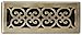 Decor Grates SPH412-A Scroll Design Floor Register, 4x12 Inches, Antique Brass Finish