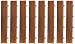 Bare Decor BARE-WF2013 EZ Loop Ends Side Trim Piece Interlocking Flooring in Solid Teak Wood, Brown
