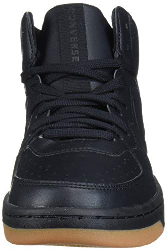 converse rival leather mid top