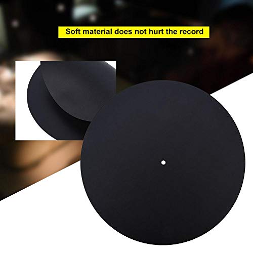 ASHATA Mat platter mat, antislip vinyl turntable antistatic flat soft