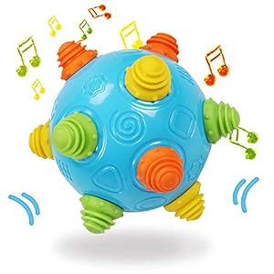 Toddlers Baby Music Shake Dancing Ball Toy, Move and Crawl Ball Toys for Kids,Bouncing Sensory Learning Ball Toys Ideal…