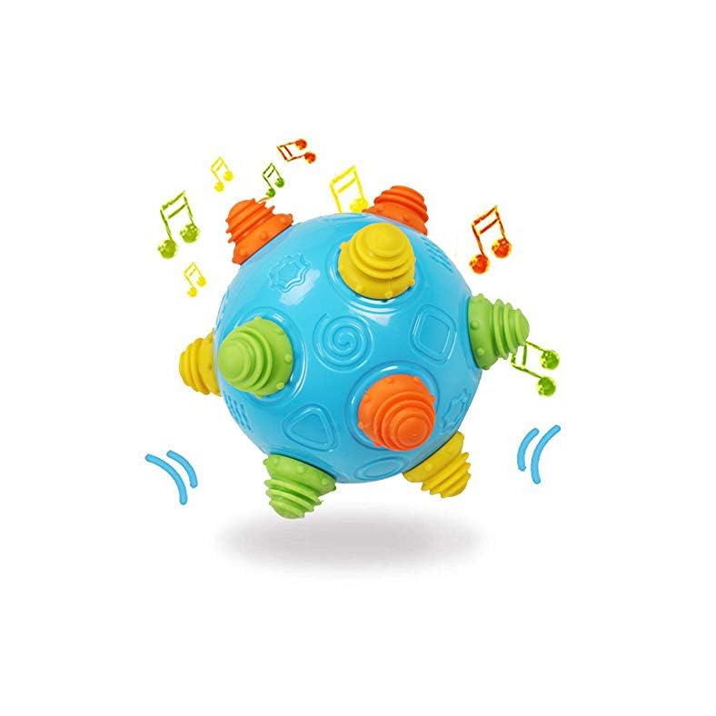 Toddlers Baby Music Shake Dancing Ball Toy, Move and Crawl Ball Toys for Kids,Bouncing Sensory Learning Ball Toys Ideal…
