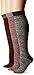 Muk Luks Women's 3 Pair Pack Mircrofiber Knee High Socks, Multi, OSFM