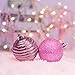 Valery Madelyn 24ct 60mm Essential Pink Basic Ball Shatterproof Christmas Ball Ornaments Decoration for Christmas Tree