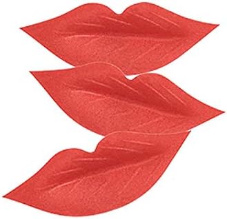 DEKORA Pack of 200 Red Wafer Lips, Edible Decorations for Cakes