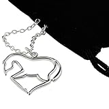 Amazing Silver Heart Horse Pendant Necklace [My Little Pony] Gift for Girls, Teens and Women