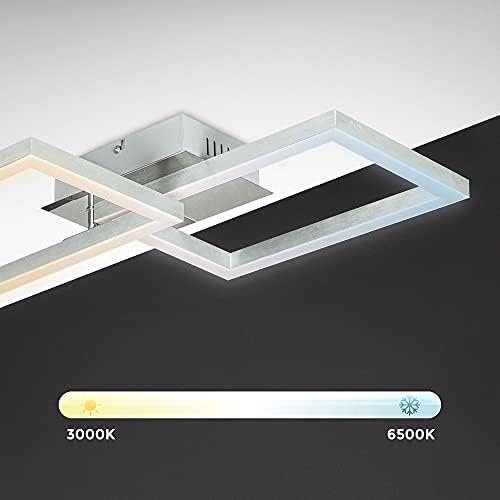 Lâmpada de teto LED com WiFi inteligente I App e comando remoto I ajustável CCT I RGB I controlo por voz Compatível com iOS e Android