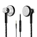 in-Ear Earbuds Earphones, Acode Wired Metal Headphones Noise Isolating Stereo Bass Headset with Built-in Mic and Volume Control for 3.5mm Interface Devices (Black)