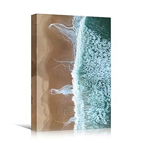 signwin Canvas Wall Art Coastal Aerial View Beach...