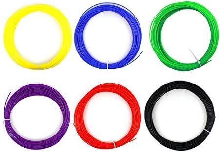 3d Printing Filament,CFTech 3D Pen Filament Refills 1.75mm PCL Material 96 Linear Feet 6 Color Plastic Doodle Supplies Kit Work with 3D Painting Pen and Printer (6 Pack)