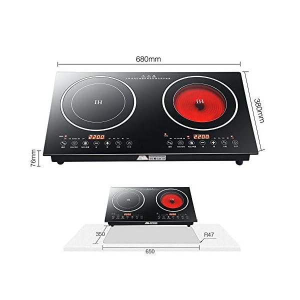 Portable Induction Cooktop 110V 8 Levels Electric Dual Induction