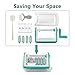 Spiralizer Vegetable Slicer, Cumbor 5 Blade Vegetable Spiralizer 6 into 1 Spiral Slicer with Cleaning Brush,Kitchen Peeler, Veggie Pasta Spaghetti Maker for Low Carb/Paleo/Gluten-Free Meals