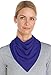 Coolibar UPF 50+ Unisex Sun Bandana - Sun Protective (One Size- Midnight Blue)