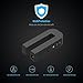 MAKETECH U-Shaped Multi-function 4-Outlet Power Strip with 4 USB Smart Charging Ports and Detachable Power Cable for Office, Workbench, Home, Nightstand & Dresser
