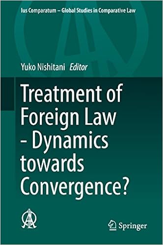 Treatment Of Foreign Law Dynamics Towards Convergence - 