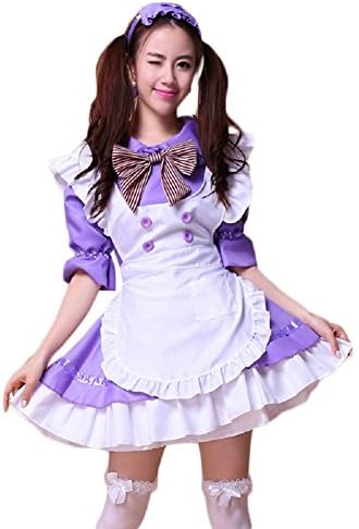 COCONEEN Cute Lolita Anime Cosplay French Maid Costumes 8-10