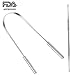 FAMILIFE Tongue Scraper Cleaner and Tarter Scraper M-04 with Professional Stainless Steel Teeth Tool Kit Dental Hygiene Oral Care