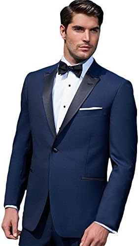 Mens 2 Button 2 Piece Tuxedo Suit Modern Fit Black