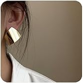 WASAIE Unique Abstract Earrings For Women,Geometric Statement Stud Earring Large Hypoallergenic Earring for Gift