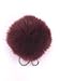 Kelly's Luxury SOft Faux Fox Fur Pom Pom Keychain Bag Purse Charm Silver Ring Fluffy Fur Ball PACK OF 12 (winter-12pack)