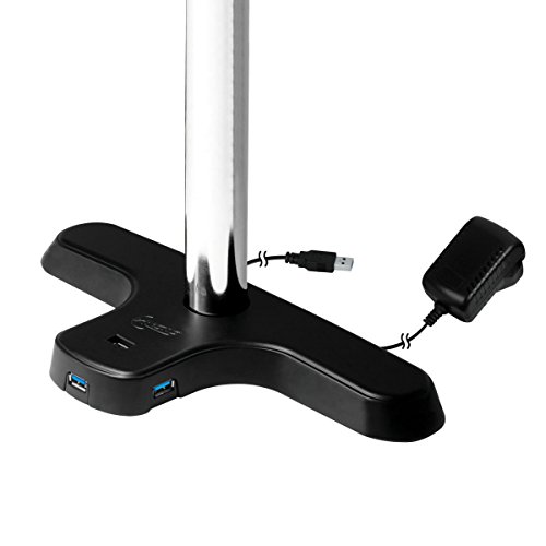 ARCTIC Z2 Pro (Gen 2) - Desk Mount Dual Monitor Arm with 4 Ports USB 3.0 Hub for 13-27 inch I Up to 10kg weight capacity I 360 degree rotation - Black