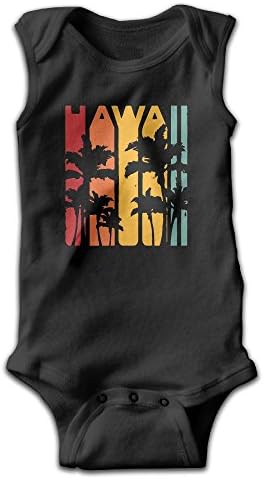 Gotosurf Vintage Hawaiian Islands Hawaii Aloha State Baby Boys Girls Sleeveless Bodysuits Rompers Outfits 12 Months