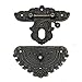 2Pcs Antique Small Box Hinges 1Pcs Antique Latch Hook Hasp 60Pcs Rivet Jewelry Box Hinges and Latches for DIY Jewelry Box