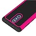 AutumnFall® Rubber Hybrid Hard Silicone Shockproof Case Cover for ZTE Z981 (Hot Pink)