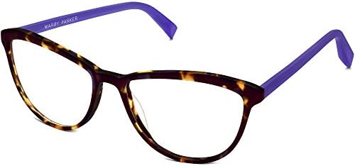 Warby Parker Louise 8252 Glasses Violet Magnolia With Voilet Temples 55-16-140